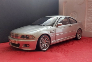 1:18 BMW m3 3er e46 Silber rar coupe kyosho ovp no tuning umbau Bild 1