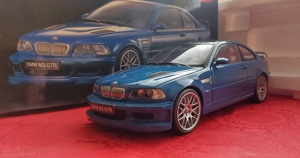 1:18 BMW m3 gtr e46 coupe blue carbon ovp Bild 8