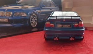 1:18 BMW m3 gtr e46 coupe blue carbon ovp Bild 7