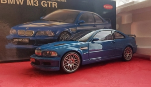 1:18 BMW m3 gtr e46 coupe blue carbon ovp Bild 3