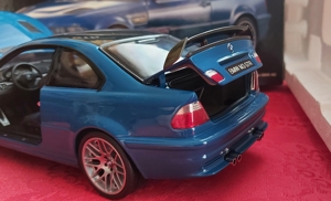 1:18 BMW m3 gtr e46 coupe blue carbon ovp Bild 6