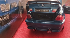 1:18 BMW m3 gtr e46 coupe blue carbon ovp Bild 13