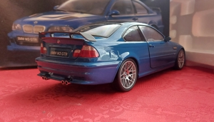 1:18 BMW m3 gtr e46 coupe blue carbon ovp Bild 5