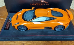 1:18 VAV Jaguar Concept C-X75 Orange auf Ledersockel BBR MR Ovp Bild 7