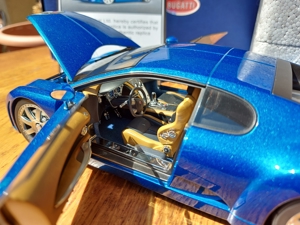 1:18 AUTOart Bugatti EB 18.3 Chiron Concept - Blue - 70911 - BOX Bild 4