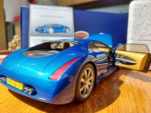 1:18 AUTOart Bugatti EB 18.3 Chiron Concept - Blue - 70911 - BOX Bild 3