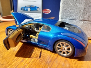 1:18 AUTOart Bugatti EB 18.3 Chiron Concept - Blue - 70911 - BOX Bild 11