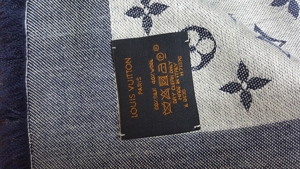 Louis Vuitton Tuch Schal Denim Blau Tücher Monogram LV Bild 3