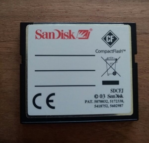 Neue Speicherkarte 512MB CompactFlash