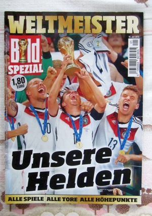 Fußball Deutschland Weltmeister 2014 Zeitschrift Broschüre Alle Spiele Bild 1
