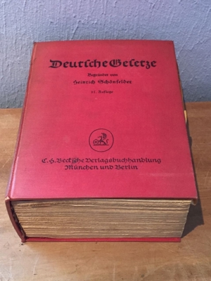 Schönfelder Deutsche Gesetze 14.-29. Auflage von 1957 Bild 1