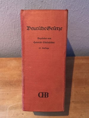 Schönfelder Deutsche Gesetze 14.-29. Auflage von 1957 Bild 5