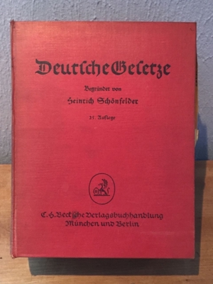 Schönfelder Deutsche Gesetze 14.-29. Auflage von 1957 Bild 4