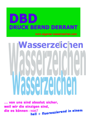 Wasserzeichen Papiere, Dokumente und Zertifikate kopiergeschützt