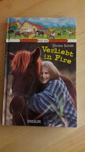 Pferdebuch -- "Verliebt in Fire"; Christa Schütt; Freunde von der Pferderanch; Ensslin-Verlag Bild 1