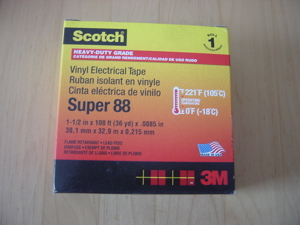 Scotch® Super 88 Vinyl Elektro-Isolierband 38 M lang neu OVP Kostenloser Versand.