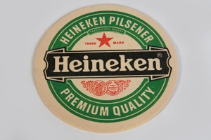 BIERDECKEL Heinecken Pilsener Bierfilz Untersetzer Sammlerstück