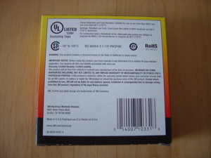 Scotch® Super 88 Viny lElektro-Isolierband 25 M lang neu OVP Kostenloser Versand Bild 2