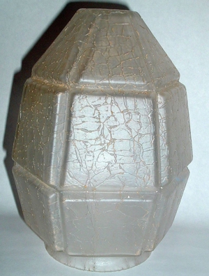 Lampenschirm gebraucht, Glas, Prismenform. Bild 3