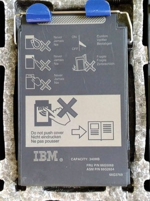 Festplatte 2,5 Zoll 340 MB für IBM ThinkPad
