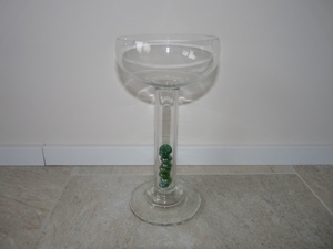 schlanker Dekokelch Glasvase Kerzenständer Kerzenhalter 26 cm Bild 1