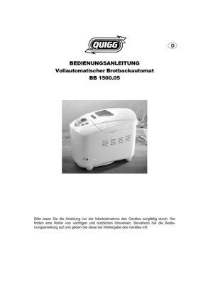 Brotbackautomat Quigg BB-1500