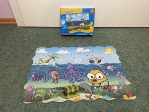 Puzzle Ozean , 45 Teile, Meer, Fische Bild 1