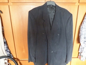 Herren Seidenblazer schwarz/grau Gr. 52, sehr gut erhalten