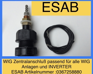 ESAB WIG-Brenner TIG ORIGO Caddy ARISTO Inverter Schweißgerät Bild 3