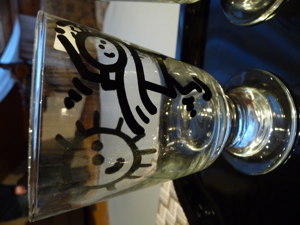 4 St. Trinkgläser Gläser inkl. Tablett Bild 3