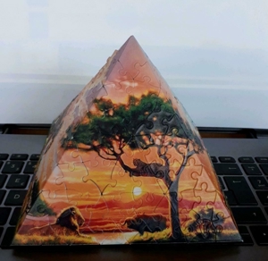 Ravensburger 3D Puzzle Pyramide Afrika Karton Bild 2