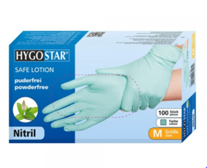 Hygostar Nitril Handschuhe Safe Lotion puderfrei Gr. M Bild 1