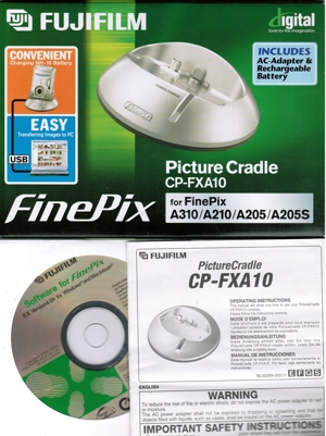 Fuji FinePix CP-FXA10 Netzteil und USB-Ladestation für A310/A210/A205/A205S Bild 3