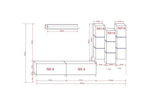 Möbel Wohnzimmer Wohnwand Anbauwand Schrankwand Wohnschrank Mediawand Hochglanz Heaven N 45 Bild 5