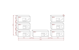 Möbel Wohnzimmer Wohnwand Anbauwand Schrankwand Wohnschrank Mediawand Hochglanz Henri N 72 Bild 11