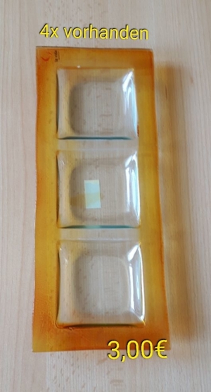 Teller, Glas, orange, Deko Bild 4