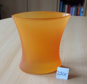Vasen blau + orange, Keramik + Glas, Dekoration Bild 11