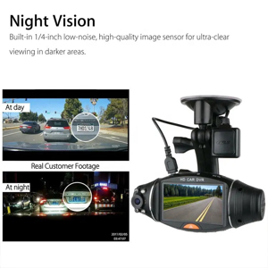 Dashcam in HD Qualität mit 2 Kameras, GPS und G-Sensor neuwertig Bild 3