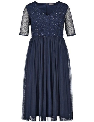 GERRY WEBER Elegantes Midi-Kleid mit Pailletten, NEU, OVP, Gr. 44 Bild 1