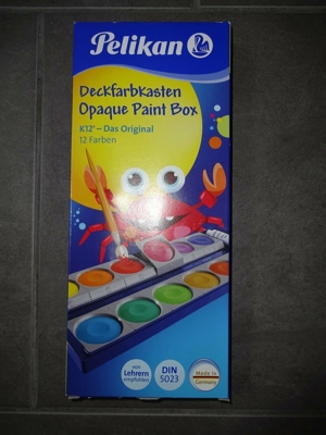 Deckfarbkasten Pelikan (12er) zu verkaufen