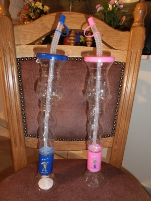 EUROPAPARK Trinkflaschen verschließbarer Trinkhalm   ED und EDDA