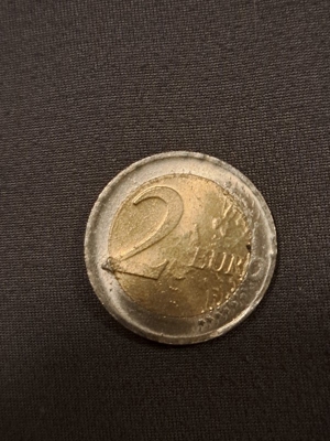 2 eu münze fehlprägung  Bild 1