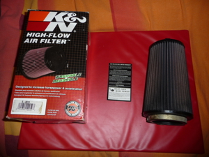 orginal K+N Tuning Luftfilter, groß, bringt Leistung, wenig benutzt, top Teil !