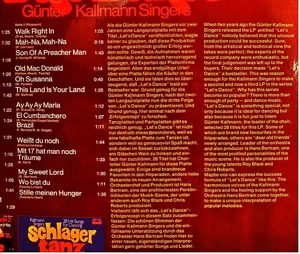 LP / Vinyl : Günter Kallmann Singers ?- Let``s Dance- Die Große Schager-Tanz-Parade 3 Bild 5