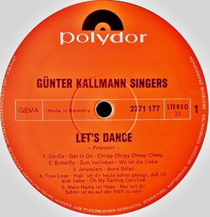 LP / Vinyl : Günter Kallmann Singers ?- Let``s Dance- Die Große Schager-Tanz-Parade 3 Bild 4