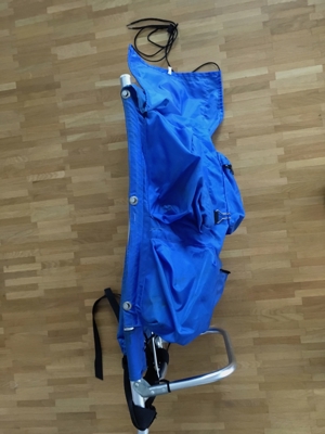 Trekking Backpack   Rucksack, blau, sehr robust, leicht, gereinigter gebrauchter Zustand Bild 5