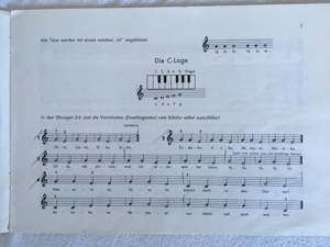 Hohner Melodica Piano 26 Tasten mit Notenheften, Vintage 60er Jahre, sehr guter Zustand Bild 3