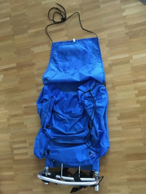 Trekking Backpack   Rucksack, blau, sehr robust, leicht, gereinigter gebrauchter Zustand Bild 4