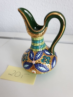 Italienische Vasen / handbemalt mit Gold Bild 7