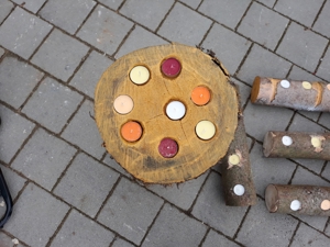 Teelichte Baumstamm Bild 7